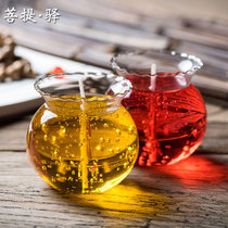 Round crystal candle cup for Buddha lamp Ghee lamp Changming Lamp Jelly candle lamp 15 hours 30 hours for lamp