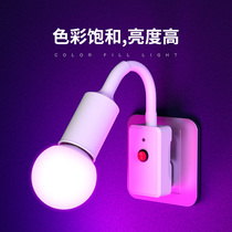 Shake Tone Photo Atmosphere Light Blue Tonic light Bedroom Romantic Purple Light Net Red Pink Led plug in small night light