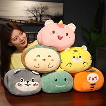 Winter warm hands Pillow Meddling Covered Wool Toy Cute Winter Office Students Afternoon Nap Pillow Birthday Gift woman