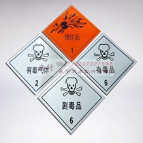 Annual inspection car stickers explosives toxic gases have drugs 6 categories 2 categories 1 category Diamond reflective signs