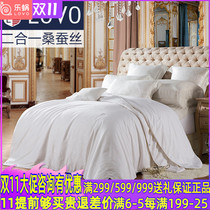 Le snail LOVO home textile autumn and winter quilt quilt quilt core silk quilt two-in-one mulberry silk quilt
