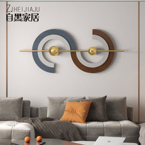 Light luxury metal wall decoration creative simple wrought iron wall decoration three-dimensional wall decoration living room background wall decoration pendant