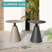 Outdoor Furniture Creative Round Tea Table Balcony Small Corner Few Designer Outdoor Patio Sofa Sides A Few Small Round Table Corners a few