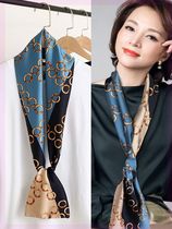 Thin neck with Su Ming but the chest silk scarf fashion ribbon beautiful spring and autumn long scarf tie