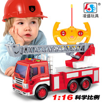 Fire rescue vehicle remote control vehicle fire rescue ladder crane hook truck engineering vehicle Electric childrens toy car Boy car