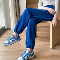 Xuns stubble Studio Yans dress Klein blue tracksuit pants women 2022 Summer thin Thin Loose in