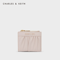 CHARLES & KEITH 21 autumn new product CK6-10840324 womens folding bag surface mini card bag wallet