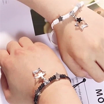 Girlfriend Bracelet Female Friendship Two-person Network pair of cheap and cute tide European and American students silver in