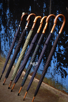 Spot English FOX UMBERELLAS GT3 GT9 RGS3 umbrella black long handle vintage bamboo