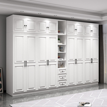  American white wardrobe modern simple assembly household girls bedroom cabinet rental room with economical special cabinet