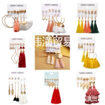womens Fringed earrings Ladies bohemian Tassel Ear jewelry