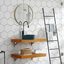 Nordic minimal bathroom counter on a basin oak toilet balcony wash the handbag counter