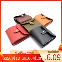 Carpenter handmade leather with diy version type short money clip wallet drawing lattice Short wallet drawing paper-like paper-type stencil