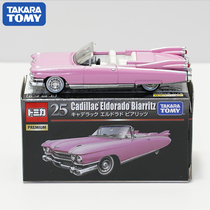  TOMY Domeca BLACK box alloy car model male toy TP25 Cadillac CONVERTIBLE coupe 887140