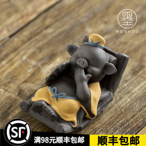 Mo Shou Qian Pig becomes happy and swagger Pig Cute Tea Pate Pieces Fine Preserved Tea Pieces Accessories