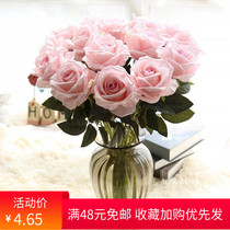 Simulation rose flannel fabric fake flower Home shop Wedding road flower wall decoration flower arrangement photography set props