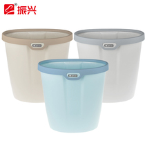 Revitalization of simple fashion creative household trash can Kitchen living room bedroom bathroom trash can without cover with pressure ring