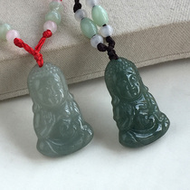 Burmese Jade natural A goods Jade baby Buddha pendant Jade Little Buddha smile Buddha pendant