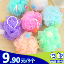 Korean version ultra soft body clean bath ball bathing flowers cute and soft and skin-friendly big number bathing ball 3 clothes