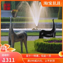 FRP Horse Sculpture Malaysia Hotel Shopping Mall Abstract Horse Large Cartoon Animal Park Square ornaments