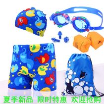 Boys swimsuit childrens swimsuit children cute cartoon cute swimming trunks baby swimsuit split swimsuit short sleeve