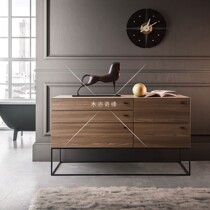 Nordic solid wood sideboard living room cabinet locker multifunctional simple modern tea cabinet with drawer dining cabinet