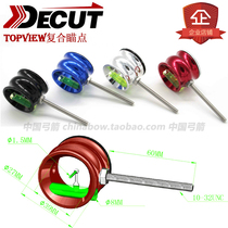Composite Bowed Point DECUT DI COOL Composite Sighting Point Topview Bow Arrow Sighting Telescope to zoom in on a shot arrow