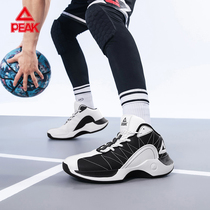 Peak basketball shoes mens 2022 winter cement ground wear-resistant sports shoes mens leather low-top combat shoes G