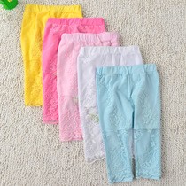 2021 Summer exploits PAW Little Bear Han version of children Clothing Lace Underpants Girl 100 lap pure cotton 50% Pants Children Clothing
