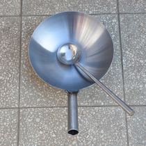 Iron pot thickened big horse spoon chef restaurant commercial saucepan traditional old home gas stove uncoated wok