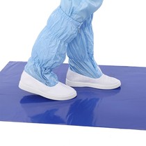 Sticky dust pad Sticky shoe soles dust foot dust pad Household dust-free room door anti-static blue tearable type