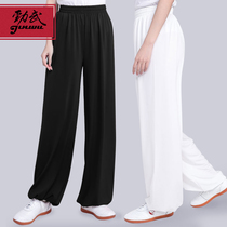 Tai Chi pants female milk silk Tai Chi pants Male autumn martial arts bloomers practice pants Jinwu