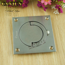 304 stainless steel cast square embedded in background wall stealth door tatami dark fire door handle hidden