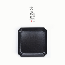 Big porcelain hall Japanese fire pot creative retro iron water storage dry bubble plate kung fu tea set big tea table tea tray