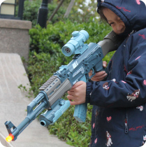 Electric Gunfire Light Gun Rifle Child Puzzle Toy Removable Electric Sound And Light Gun Soft Bullet AK Toy Gun