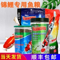 Dolphin bonuses koi breeding grain brightening effect goldfish koi fish feed fish fish food spirulina