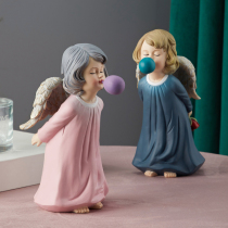 Creative pendulum Home Accessories Desktop Desk Bedroom Book Room Nordic Healing Angel Girl Eurostyle Small Pendulum