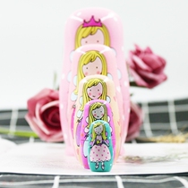 Russian doll five-layer travel crafts angel girl set doll creative gift classmates birthday gift 5 layer