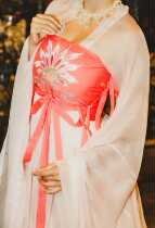 Tang Feng high waist Ke Zi skirt suit big sleeve shirt to send Silk