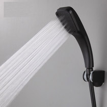Stainless steel booster nozzle shower shower shower bathroom shower handheld flower wine explosion-proof hose household black pipe