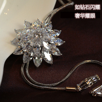 Brand Austrian tassel Crystal sweater chain long autumn winter necklace Joker Korean dress accessories