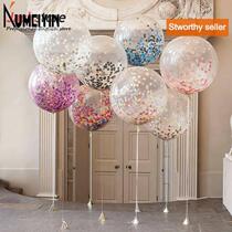 5Pcslot 12 Confetti Balloons Clear Ballons Party Wedding P