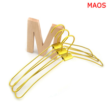 Maos aluminum alloy double line hanger household wide shoulder clothes rack metal clothes hanging dry and wet clothes hanger aluminum clothes support