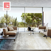 Bamboo Fiber Gradient Pure Color Handcrafted Modern Light Luxury minimalist Villa Dining Room Bedroom Bedside Skysilk Custom Carpets