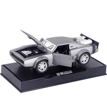 Metal simulation 1 32 Dodge Challenger car model toy sound and light pull back to open the door