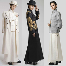 Film and Television Costume unintended mage the same Chen Yao womens womens Republic of China young master embroidered clothing cotton and linen long shirt