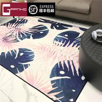 High-end Brands Nordic Tide Cards Brief Black & White Living Room Tea Table Sofa Rug Bedroom Bedside Mat modern rectangle