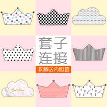 (Only the cover does not contain the core) Nordic ins bedside cushion cover Crown large backrest pillow cover