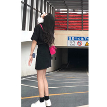 Short Sleeve T-shirt Women Loose ins Tide Plus Size 2021oversize Harajuku Wind Half Sleeve chic Vintage Harbor Top