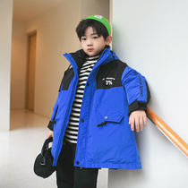 (broken code to pick up the leak) children's boys down jacket coat boys winter 2021 new tide brand foreign style fried street